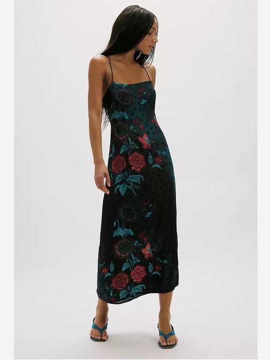 Free People Dresses & Skirts - Free People Sweet Life Floral Slip Midi Dress
